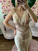 Vestido Dourado Sereia